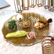 Lucite Seder Plate - Hexagon