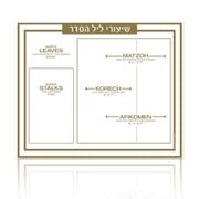 Lucite Shiurim Cards (Seder Measurement Cards)