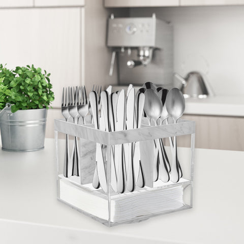 Acrylic Swivel Cutlery Organiser