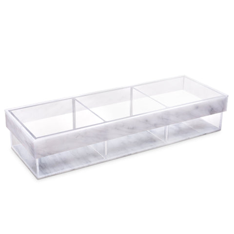 Lucite Divider Sectional Tray (3 Large)